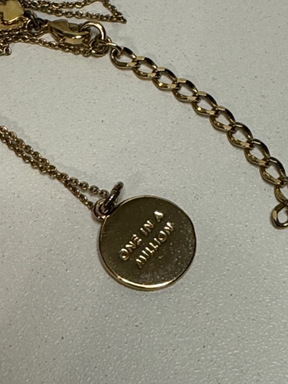 Kate spade 12k Gold-Plated Initials Pendant Necklace, 17" + 3" Extender - Picture 4 of 4